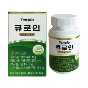 [정품] 테라피오 큐로인 커큐민 퀘르세틴 600mg x 60정, 1개