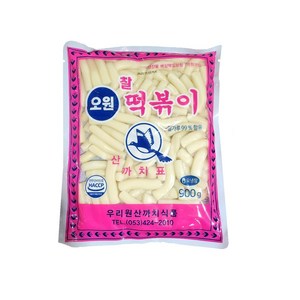 오원 까치떡볶이 900g 밀떡, 1개