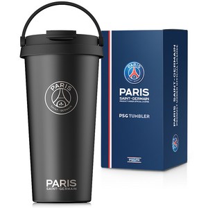 파리생제르망 PSG 데일리 이지 오픈 원터치 텀블러 550ml, 블랙, 1개