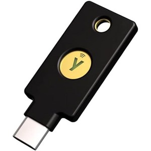 Yubico 보안키 유비키 5C NFC USB-C/FIDO2/WebAuthn/U2F/2단계 인증/고내구성/내충격성/방수, 1KB