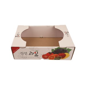 3KG 신선 과일 포장 용기 박스 소 [25장], 투명창