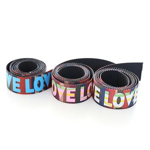 가방끈] 2.7cm 러브 Love 워터컬러- 3color (9605154), 그린옐로우, 1개