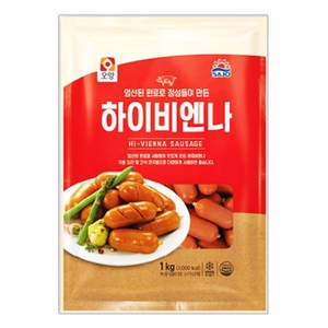 [퀴클리몰] 사조오양 하이비엔나 1kg x 2개, 10개