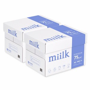 (J)밀크 75g 4000매, A4, 4000개