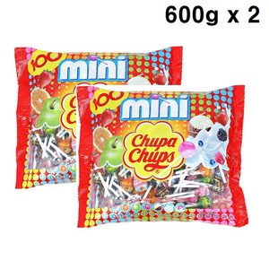 츄파춥스 미니 막대사탕, 600g, 2개