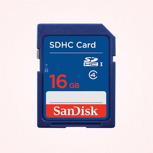 [샌디스크] SD 메모리 카드 SDHC 메모리, 16GB, 1개