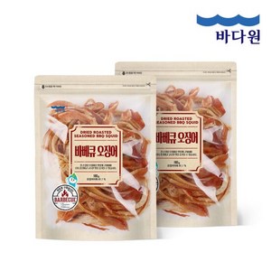 [바다원]바베큐맛 오징어 180g x 2봉 단짠단짠 오징어, 2개