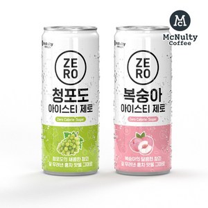 맥널티커피 청포도 아이스티 제로 RTD, 30개, 240ml