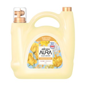 AURA 7일동안 지속되는 은은한 꽃 향기 섬유유연제 미드나잇 골드 본품, 5.5L, 1개