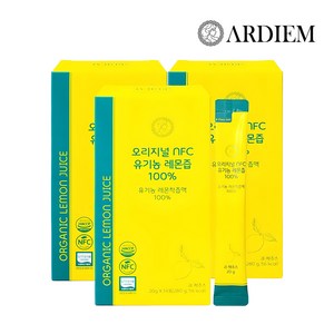 아르디엠 오리지널 NFC 유기농 레몬즙 100% 착즙 레몬 원액 280g, 3박스