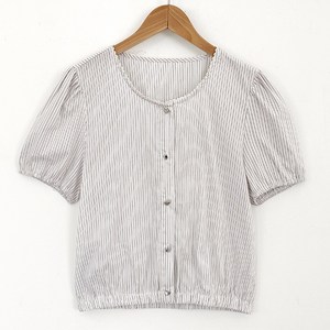 [뉴데이][#자체제작]여성 데일리 밴딩 스트라이프 블라우스