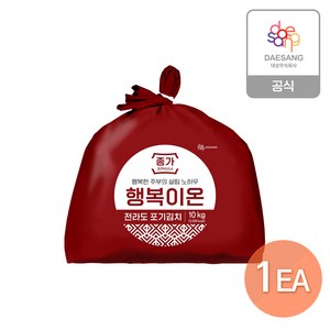 [종가집]전라도김치 행복이온10kg / 칼칼하고 깊은맛, 10kg, 1개