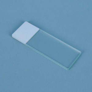 LKLAB엘케이랩제품 Colo Fosted Slide Glass / 컬러 슬라이드 글라스, White [w75×d25 mm] 50/PK, 1개