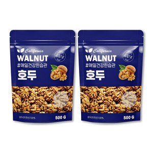 그린마켓 호두 500g+500g (1kg), 2개