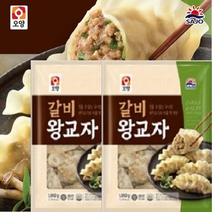 풀빛마을 사조 육즙가득 갈비 왕교자만두, 2개, 1kg