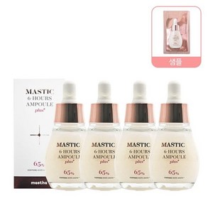 [홈쇼핑 최신상] 매스티나 앰플 플러스 기미관리 화이트 매스틱 20ml 4개+샘플, 4개