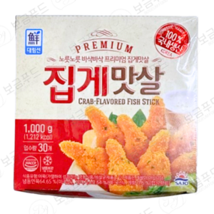 [사조대림] [대림냉동]프리미엄집게맛살 1 000g X4개, 1kg, 4개