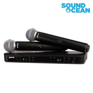 슈어 무선마이크 SHURE Wireless Microphone, BLX288/BETA58(듀얼 무선핸드)