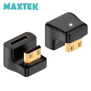 [MAXTEK] 맥스텍 Mini HDMI to Mini HDMI 연장젠더 U형 180도꺽임 ㄷ형 [MT425], 1개