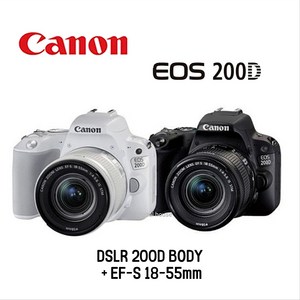 캐논정품 200D DSLR+18-55mm IS STM 입문자용추천DH, 64GB, 200D 블랙