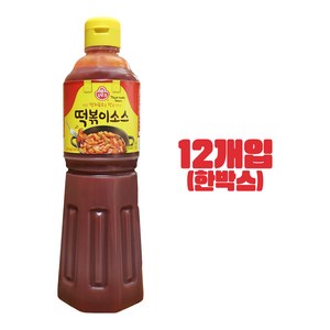 오뚜기 진한 멸치육수로 맛을 낸 떡볶이소스 1240g 12개, 1.24kg