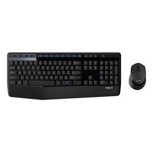 Logitech 무선 저소음 키보드 마우스 콤보 세트 합본 팜레스트 적용 액세유입 대비 설계 조용한 타이핑 한글정품