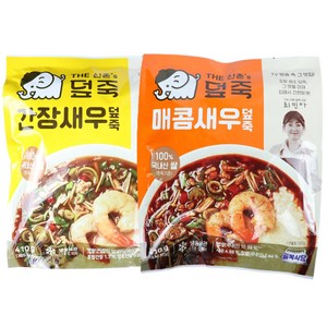 백종원의 골목식당 포항 The 신촌s 덮죽 4팩 (매콤 새우 2팩 + 간장 2팩), 없음, 410g, 1개