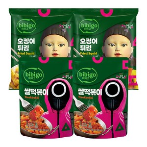 [CJ]비비고 오징어튀김2개+쌀떡볶이2개, 단품, 575g, 1개