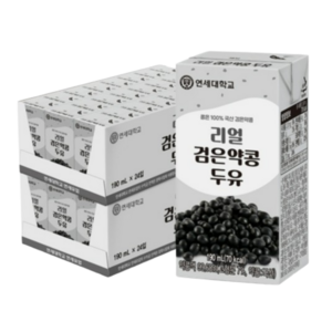 연세두유 리얼 검은약콩 두유 190ml 24개, 72개