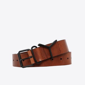 [와이프로젝트] Y로고 클래식 레더 남성 벨트 BELT1Y S23 BROWN