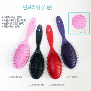 리케이 반려동물 핀브러쉬 23cm, 블랙, 1개