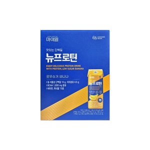 대상 마이밀 뉴프로틴 로우슈거 바나나, 190ml, 16개