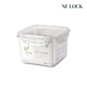 NF LOCK 엔에프락 정사각 트라이탄 밀폐용기 정사각4호 2.6L, 1개, 단품