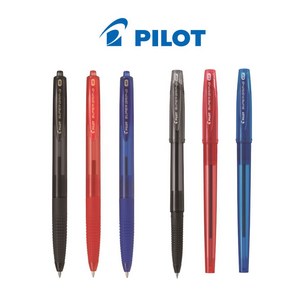 PILOT 파이롯트 슈퍼그립G SUPER GRIP G 볼펜, 캡식 1.6mm 블랙