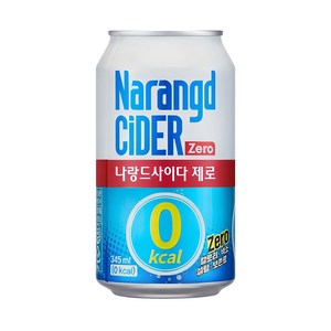 나드랑 사이다 무설탕 나랑드 사이다 제로 345ml 48캔, 48개