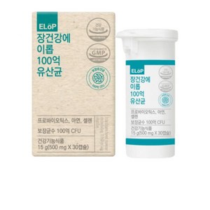 장건강에 이롭 100억 유산균 프로바이오틱스 500mg x 30캡슐, 30정, 2개