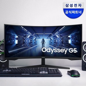 삼성전자 86.4cm QHD 오디세이 G5 게이밍 모니터, C34G55T