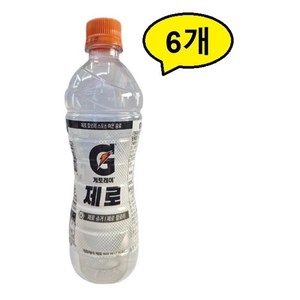 롯데칠성 게토레이 제로, 6개, 600ml