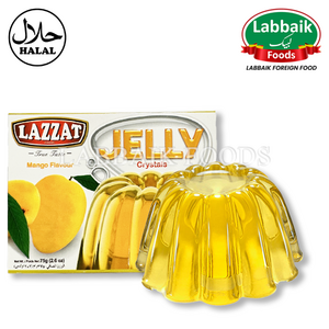 LAZZAT Halal Jelly Mango Flavor 75g 망고 젤리 분말, 1개