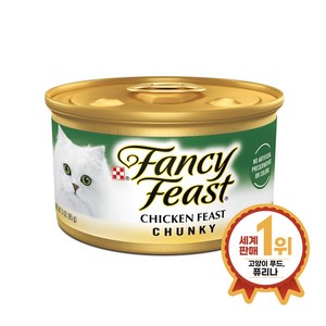 팬시피스트 청키 치킨 고양이 캔, 85g, 24개