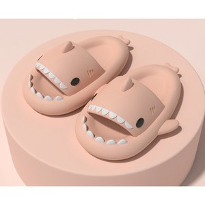 다매다매 상어 슬리퍼 무소음 EVA 거실 슬리퍼 층간소음방지 푹신한 임산부 산후조리원 실내화 어린이 슬리퍼