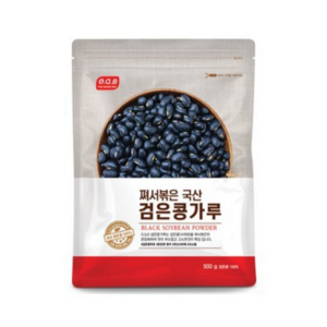 오큐비쪄서볶은 국산 검은콩가루, 9개, 500g