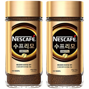 네스카페 수프리모 아메리카노 병 원두커피믹스, 100g, 1개입, 2개