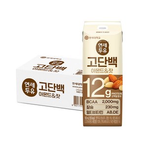 연세두유 고단백 아몬드 & 잣 두유, 24개, 190ml