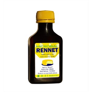 rennet ideal Microbial Liquid RENNET Ideal Coagulant 3 레넷 아이디얼 미생물 액상 레넷 아이디얼 응고제 30ml 우유 1갤런당 2ml 추, 1개