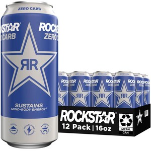 Rocksta Zeo Cab 16oz 12pk Rocksta 제로 탄수화물 16oz 12pk, 1개, 5.676L