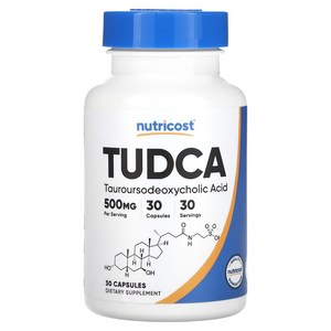 뉴트리코스트 투드카 Tudca 500mg 30캡슐, 30회분, 1개