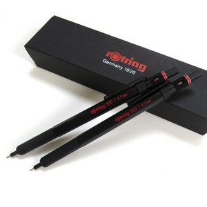 로트링 500 블랙 샤프 (0.5mm/0.7mm), 500샤프 0.5 블랙, 각인 X