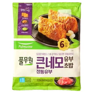 풀무원 큰네모 유부초밥 6인분, 592.5g, 1개