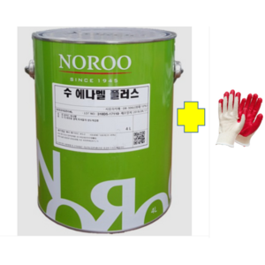 노루페인트 목재 철재용 유성페인트 슈퍼에나멜 플러스4L, 백색(무광), 4L, 1개